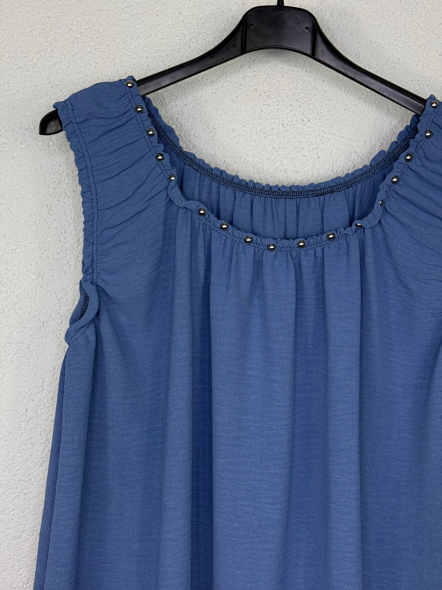 Blusa Vera Azul tejano
