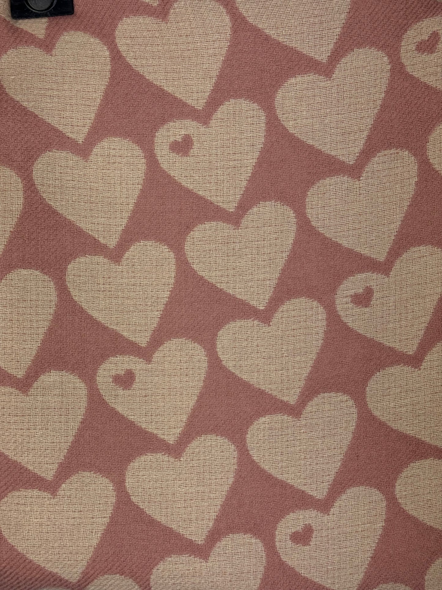 Bufanda Corazones Rosa