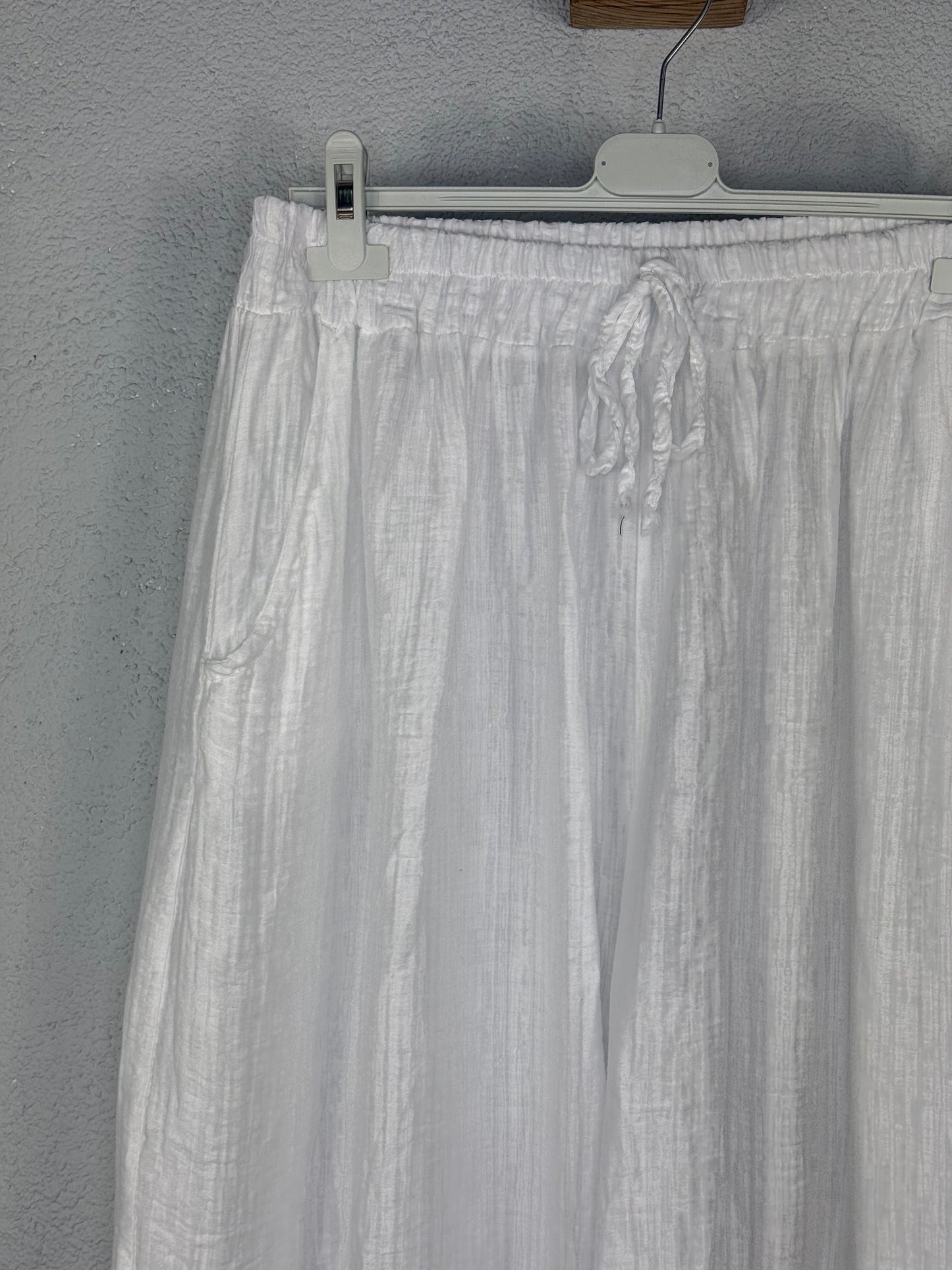 Pantalón Italia Blanco PLUS