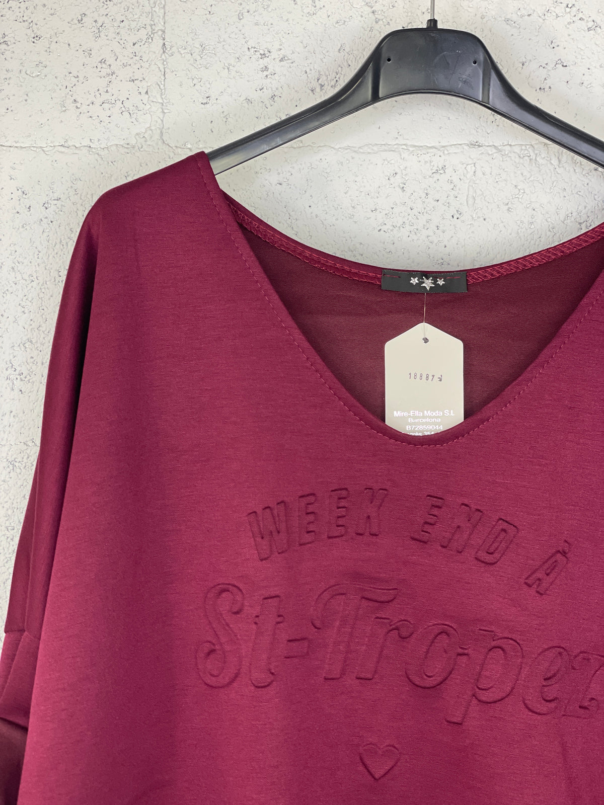 Sudadera Weekend Burdeos