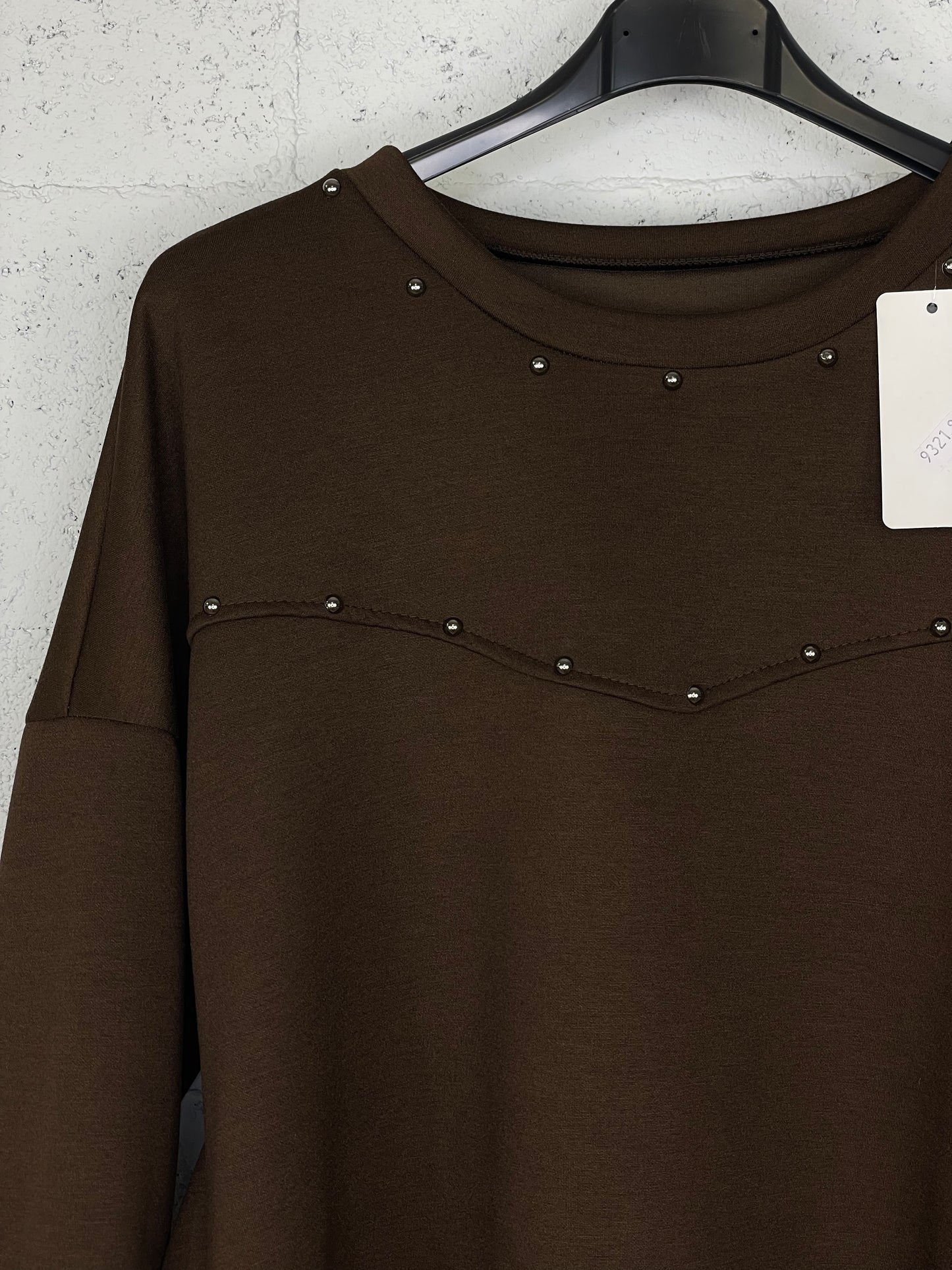 Sudadera Rioja marrón chocolate