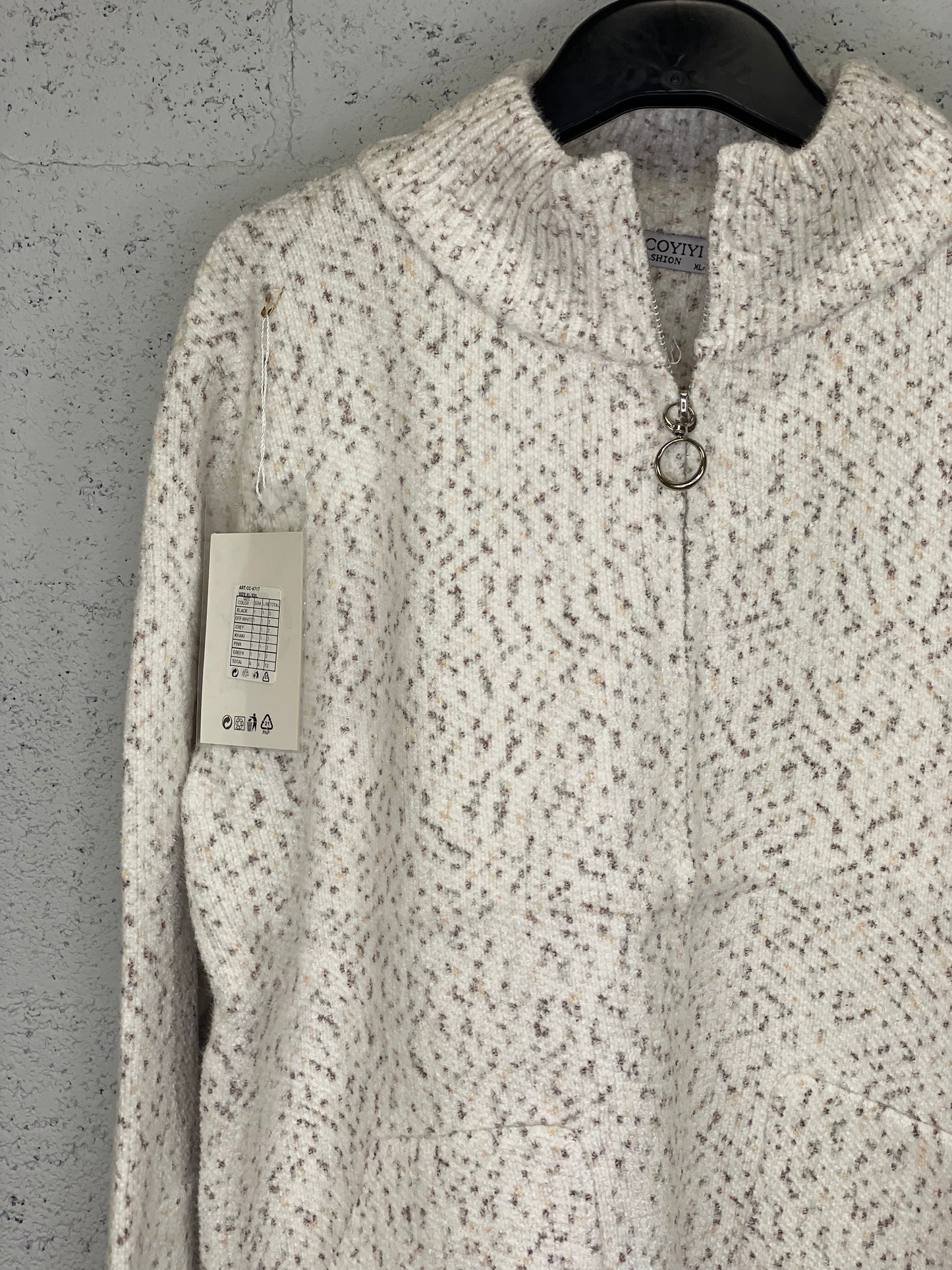 Chenilla Lirio Blanco/marron