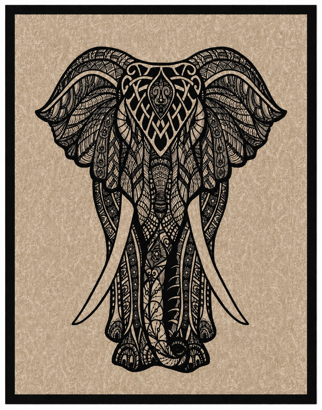 Pareo Elefante Negro 240 x 210
