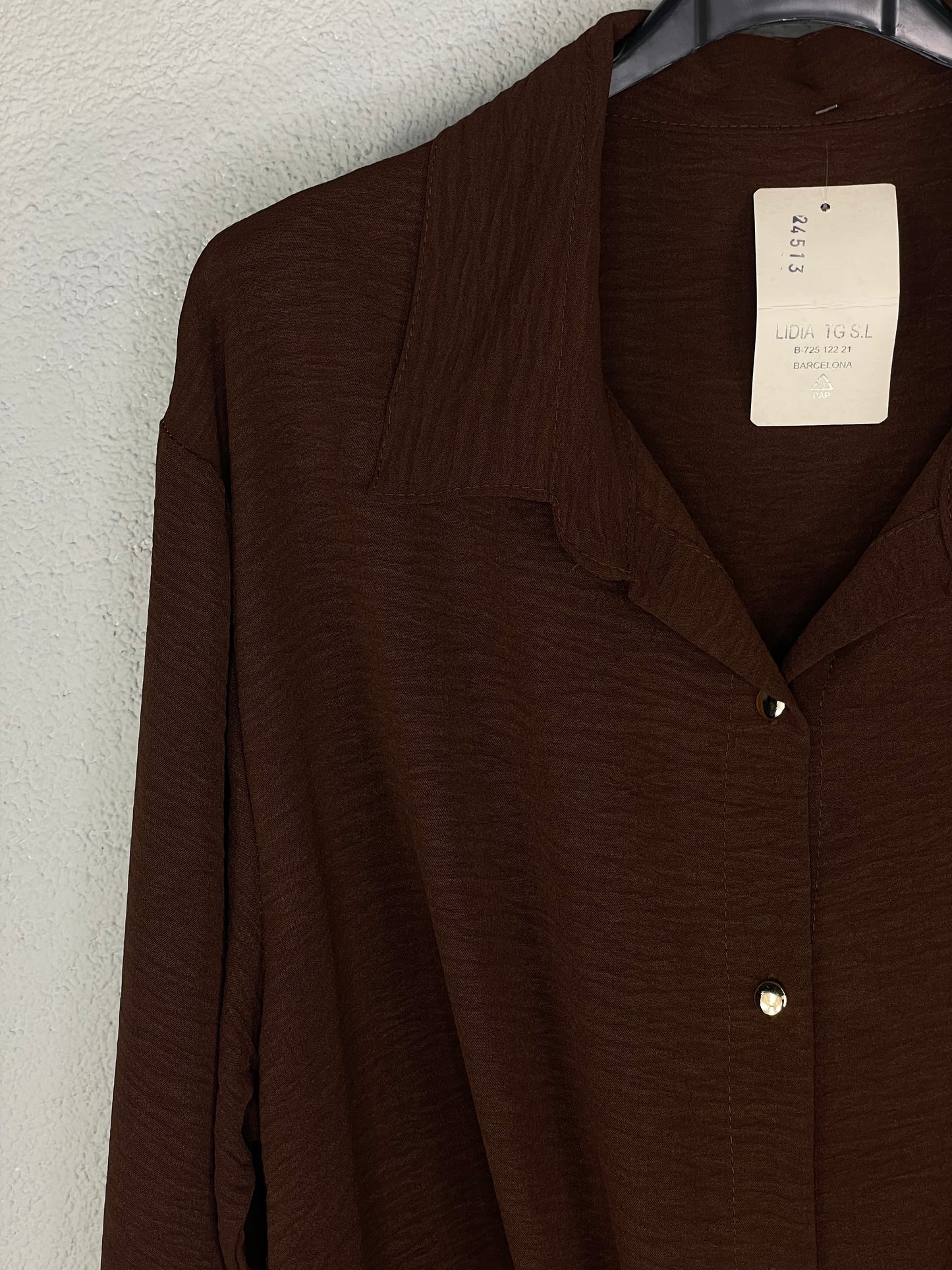 Camisa Amapola Chocolate