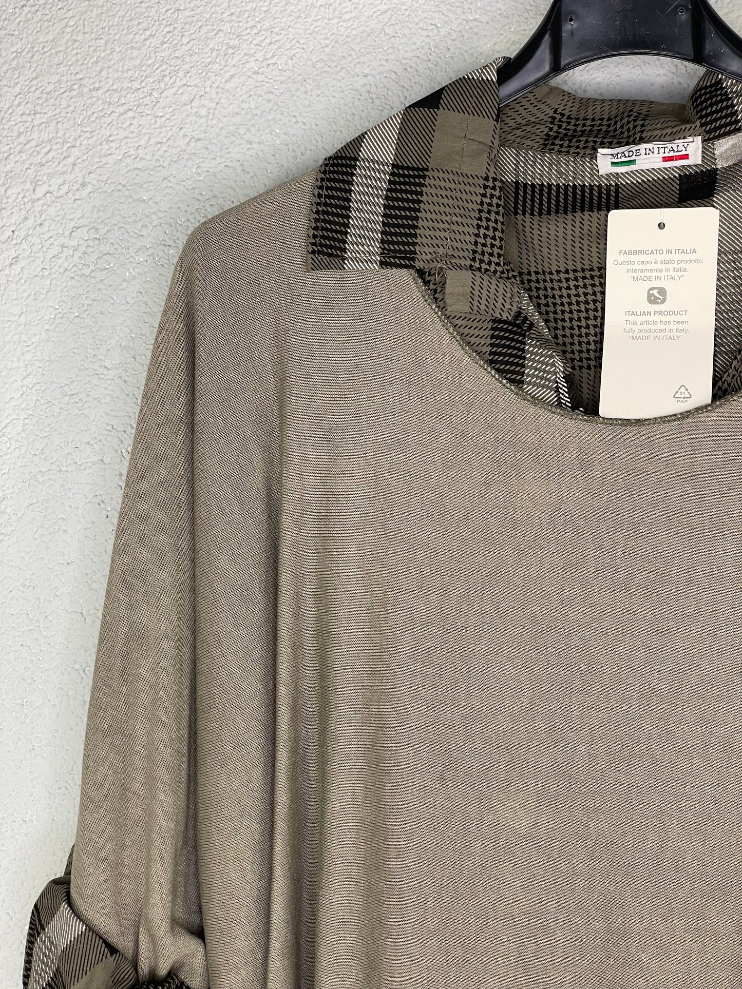 Tere Taupe Camisa cuadros