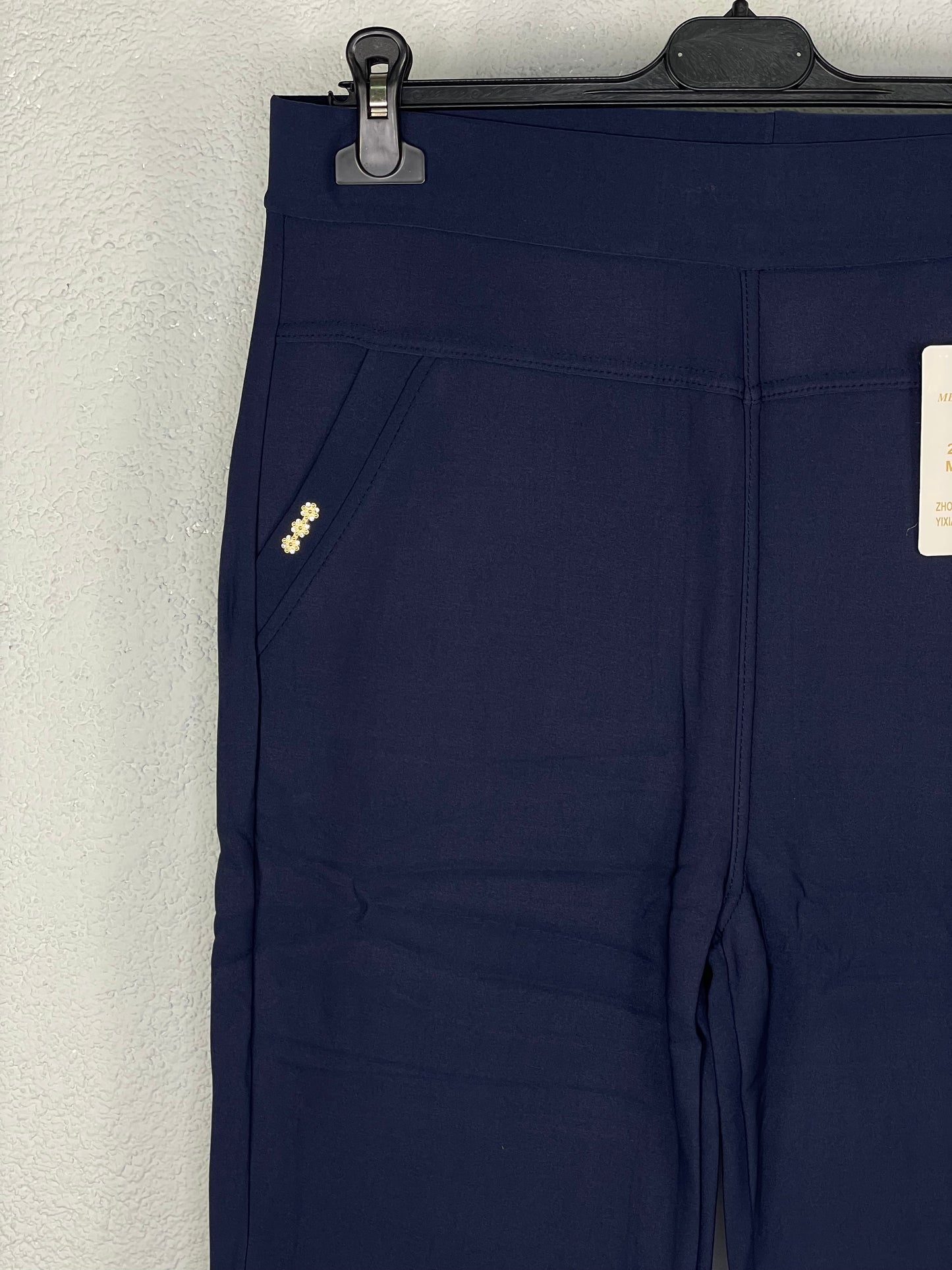 Leggin Flor afelpado Azul