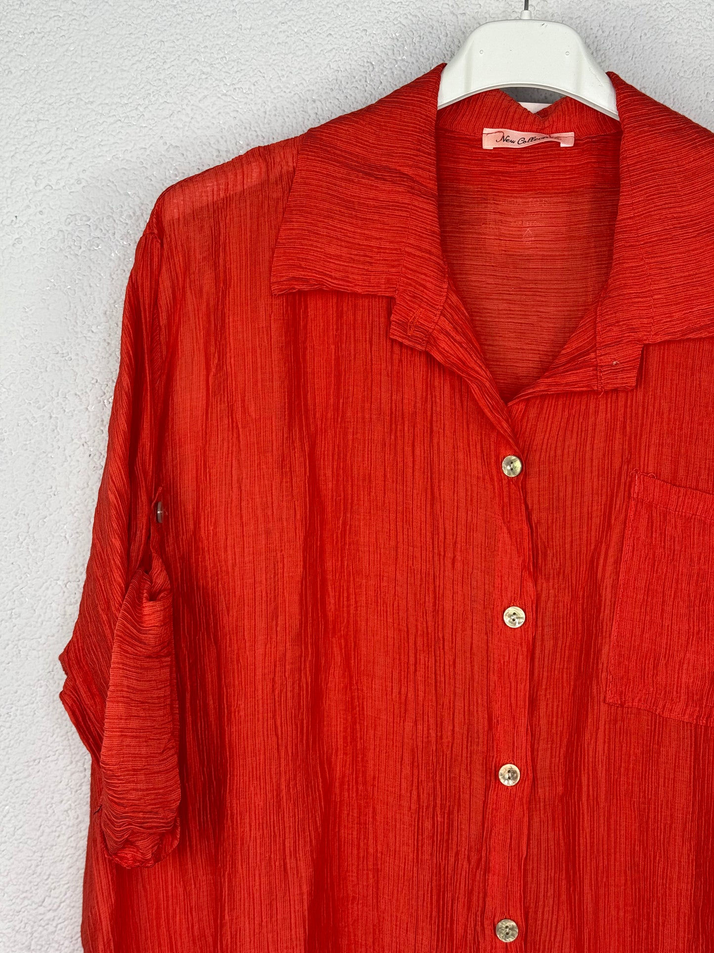 Camisa Dalia Rojo teja
