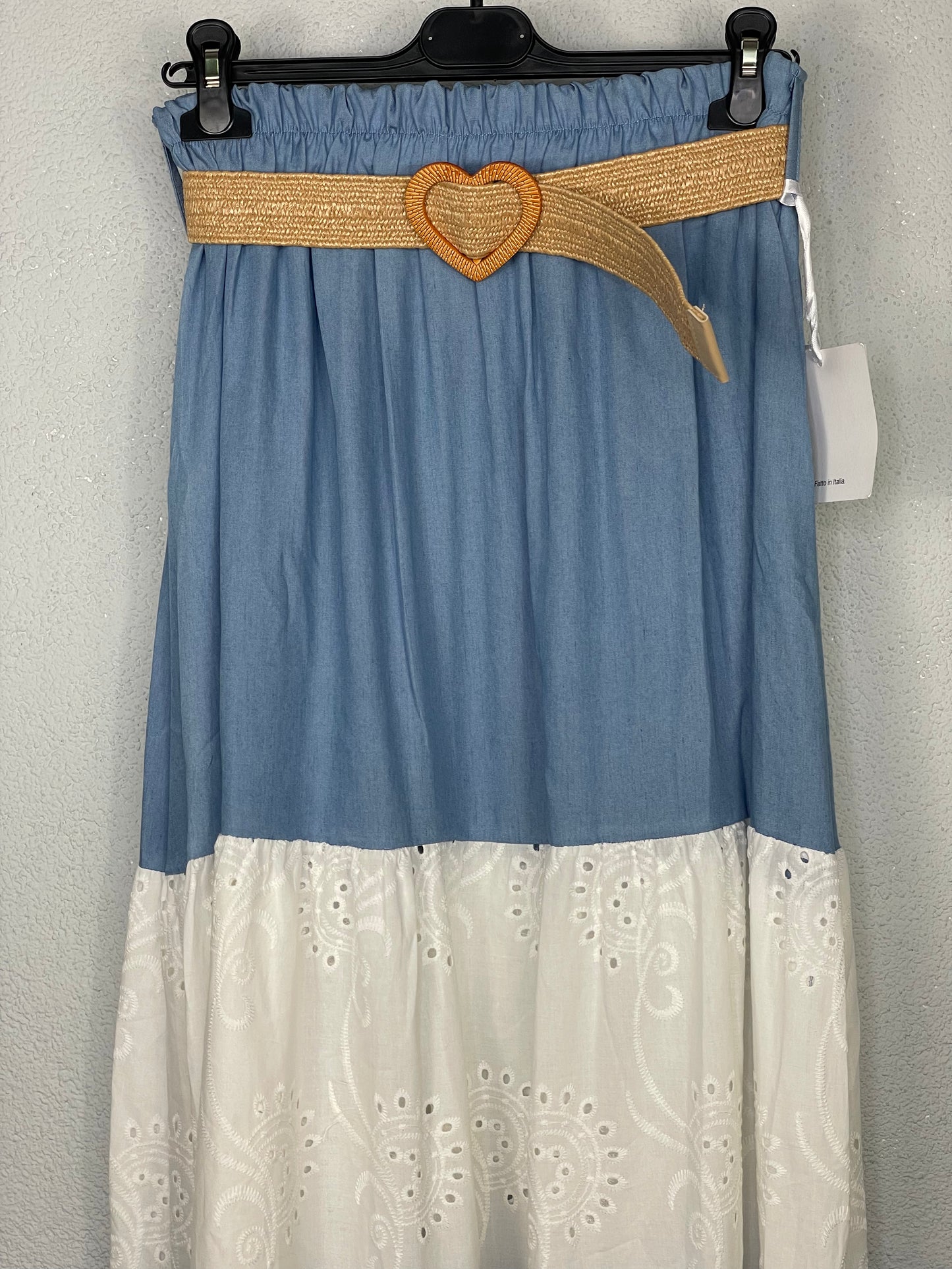 Falda Clara Azul tejano Claro
