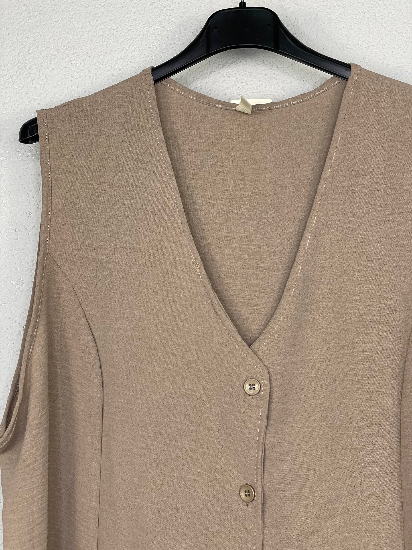 Chaleco Canal Taupe