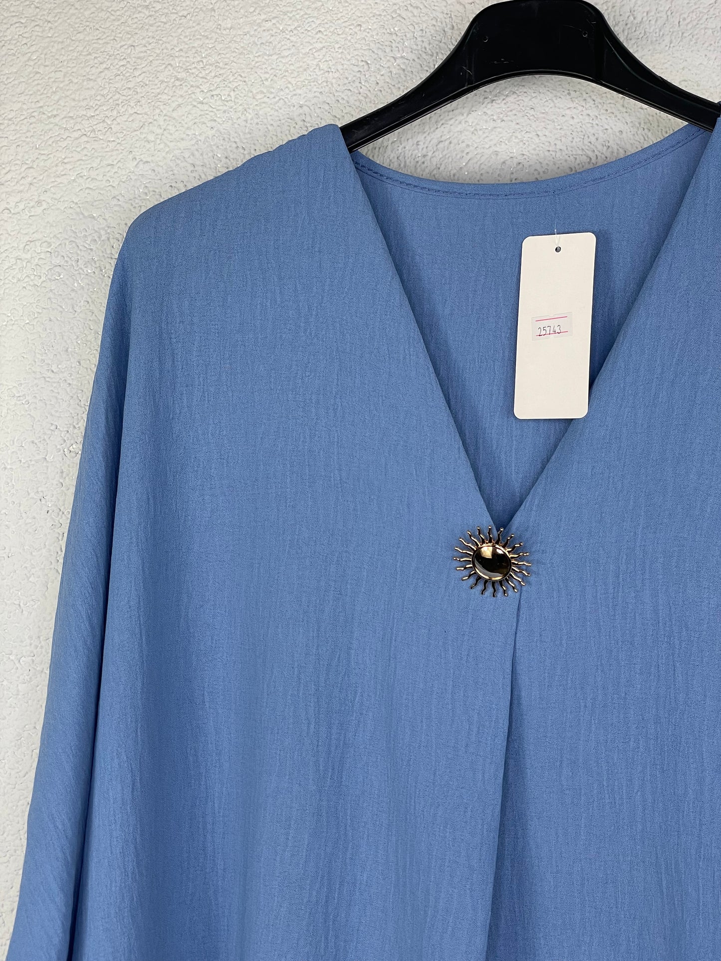 Blusa Morella Azul Tejano