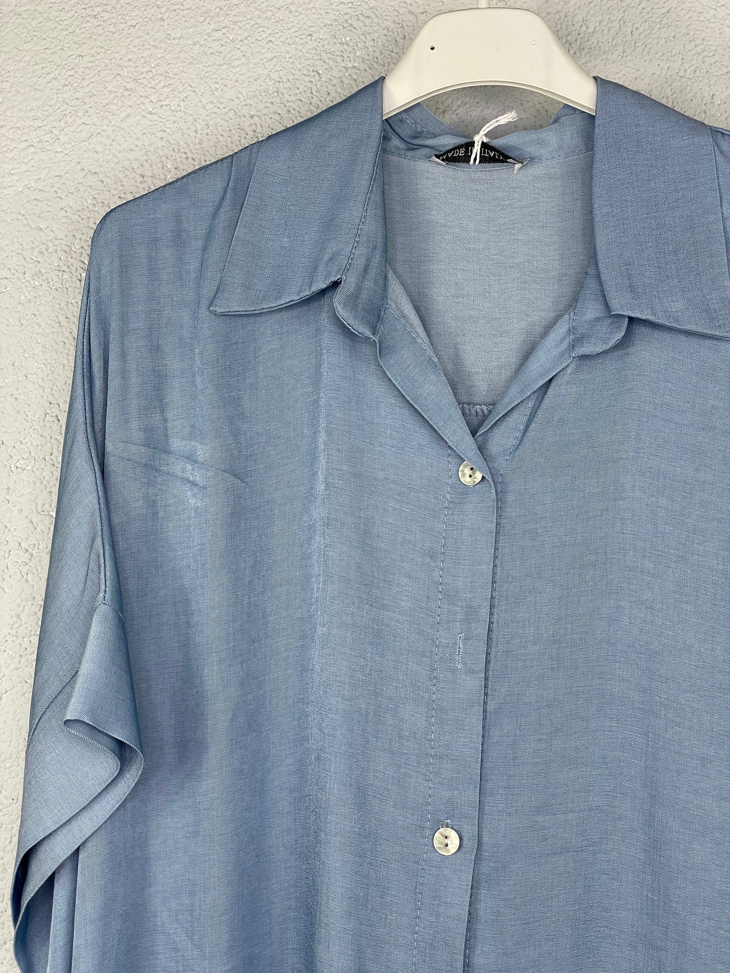 Camisa Noruega Azul tejano Claro