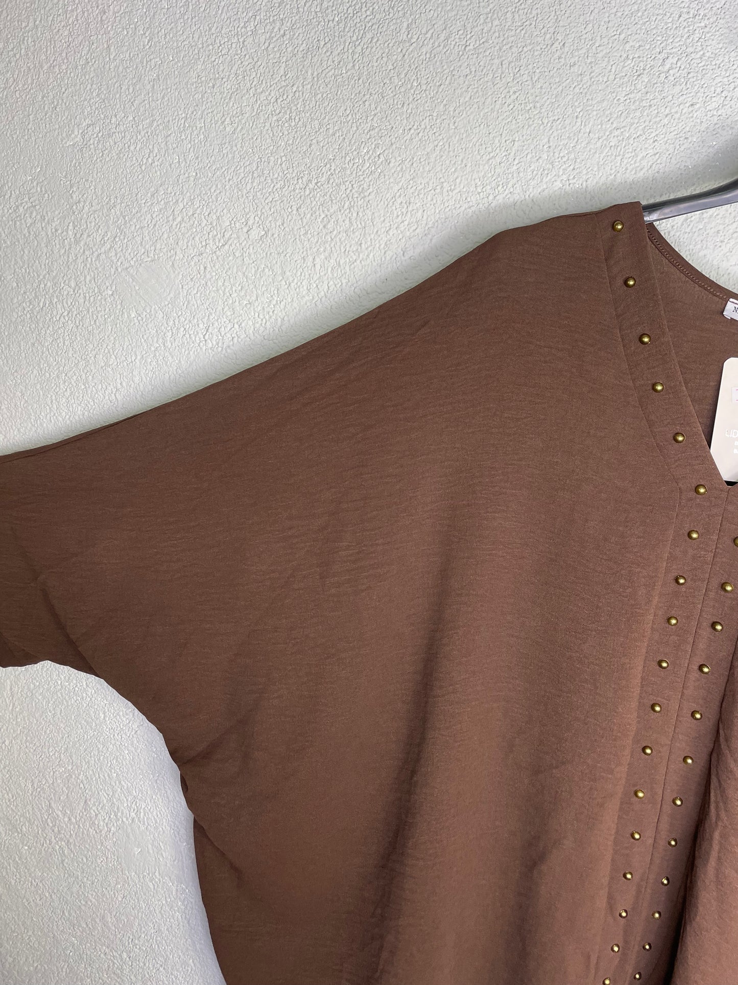 Blusa Riviera Marrón Chocolate PLUS
