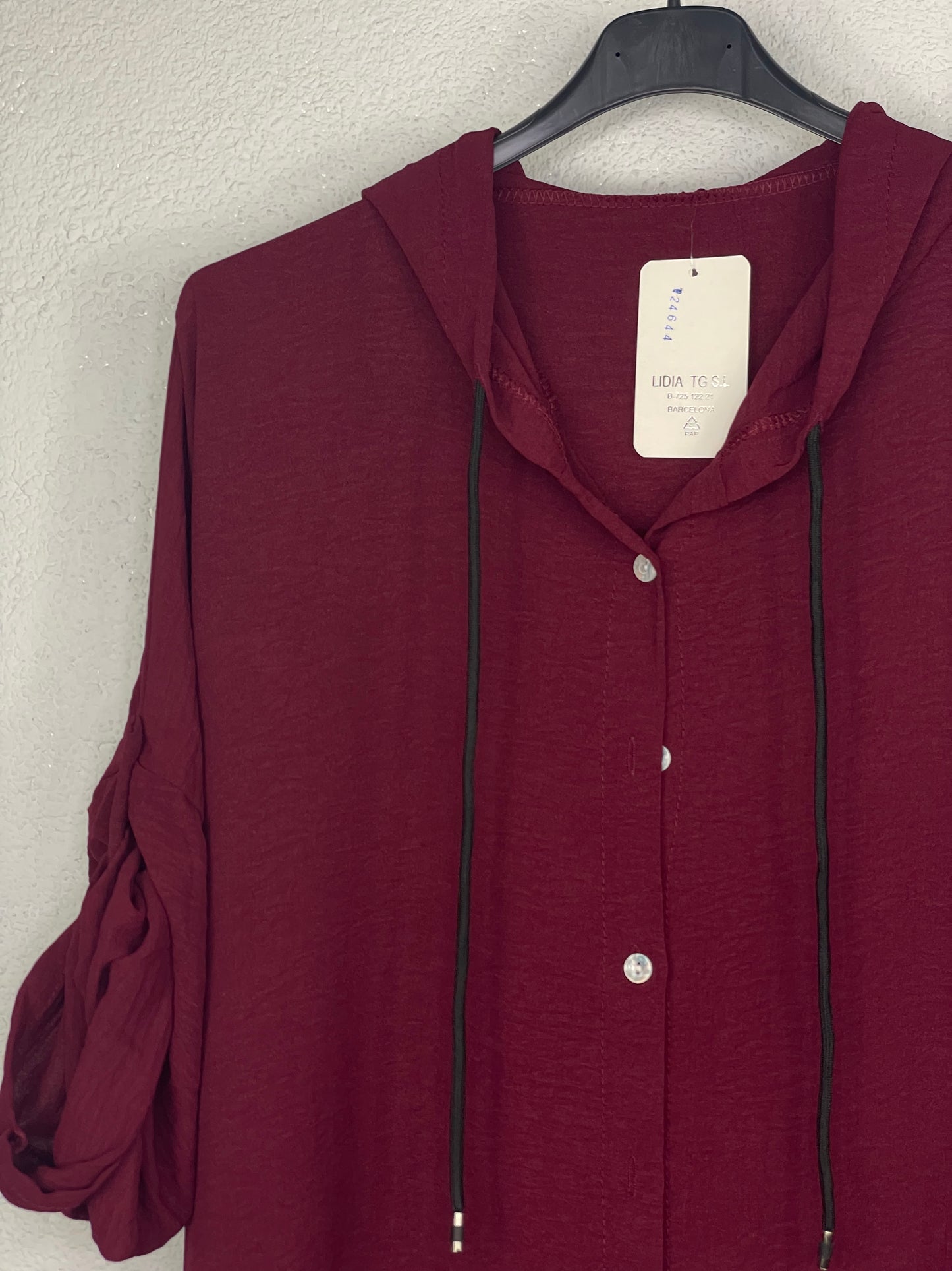 Camisa Murcia Burdeos