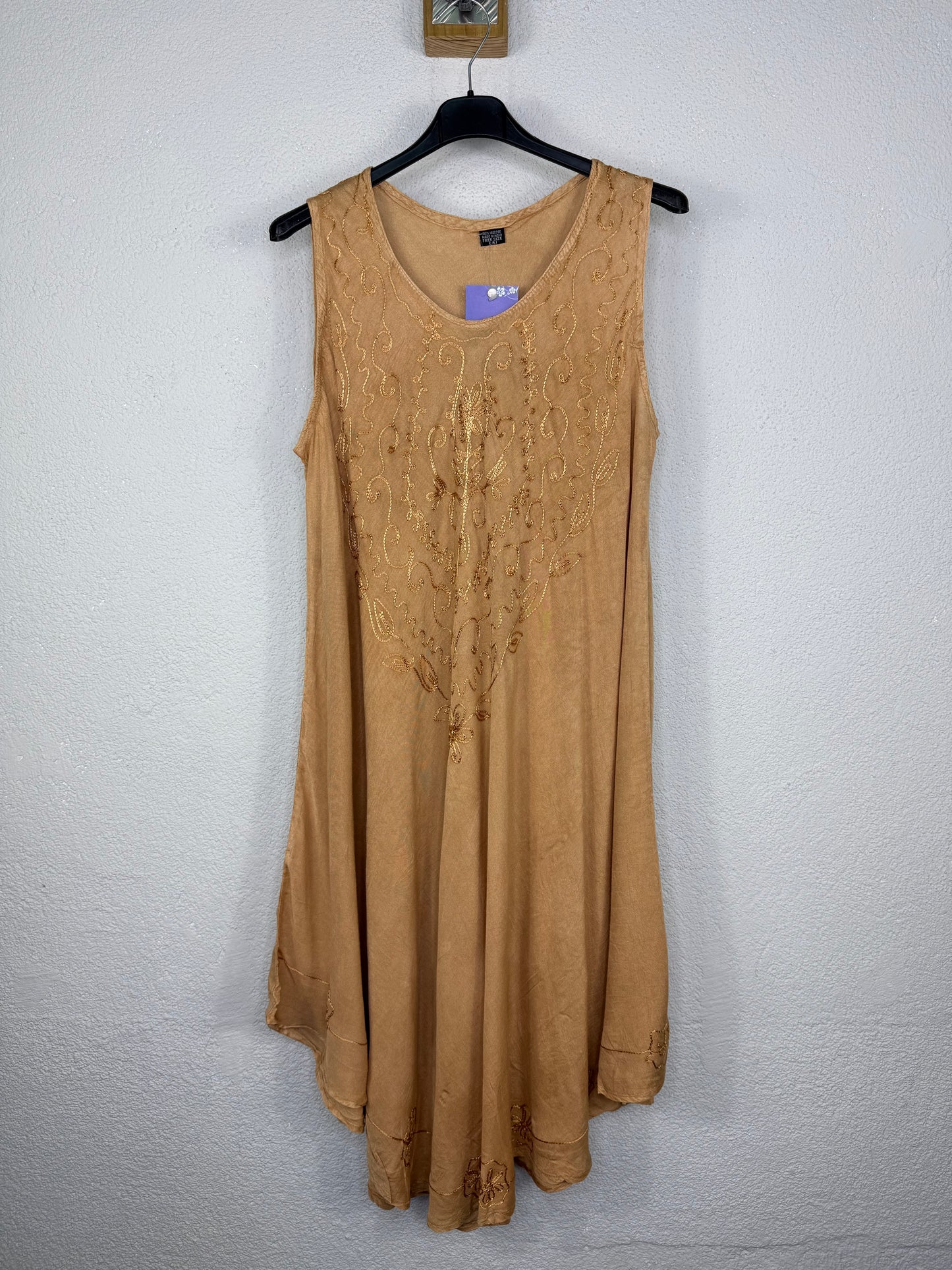 Vestido Creta Camel