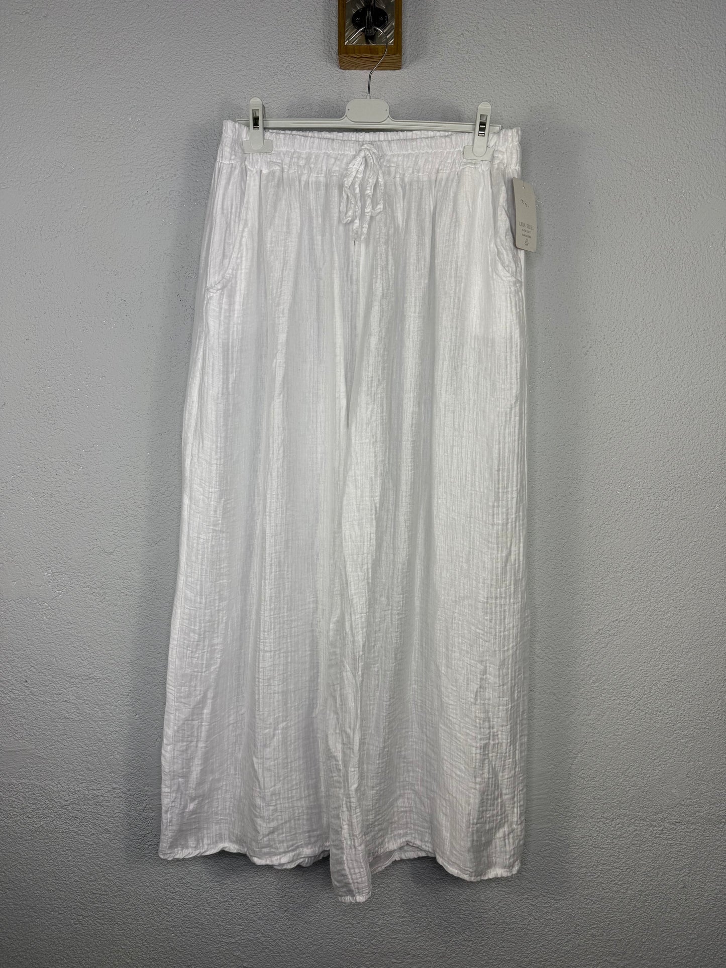 Pantalón Italia Blanco PLUS