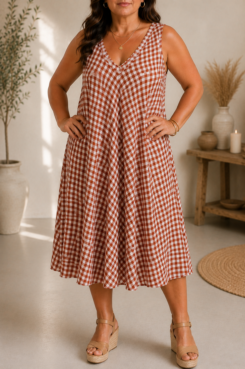 Vestido Candela Teja