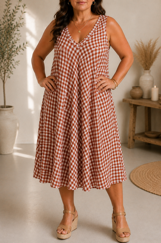 Vestido Candela Teja