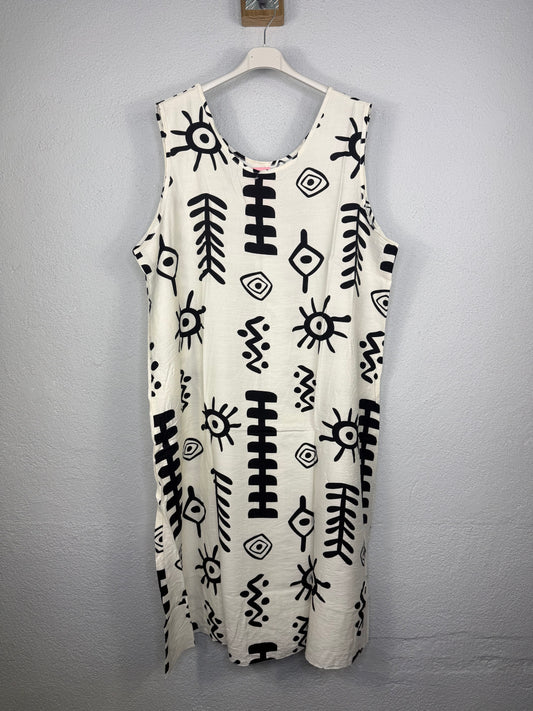 Vestido Andújar Blanco/negro