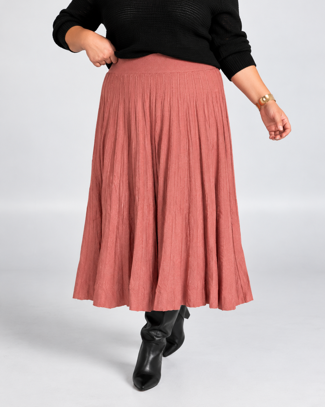 Falda Aura Rosa Punto
