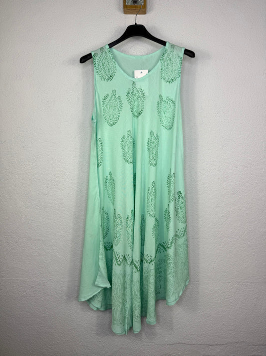 Vestido Hawái Verde Agua