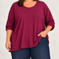 Camiseta Iría Burdeos PLUS