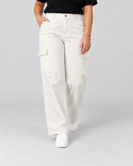 Pantalón cargo Blanco
