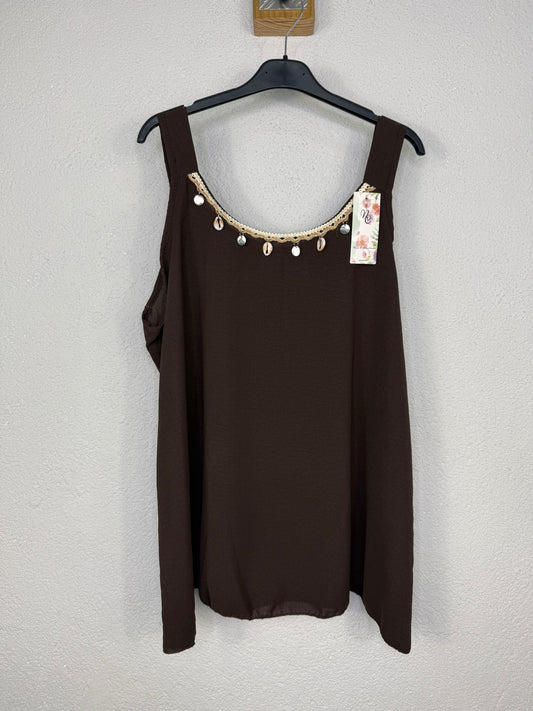 Blusa Formentera Marrón chocolate