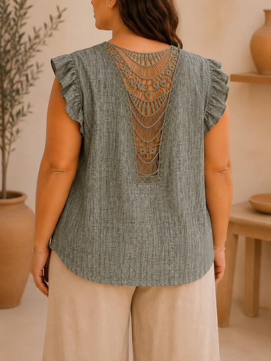 Blusa Palma Caqui