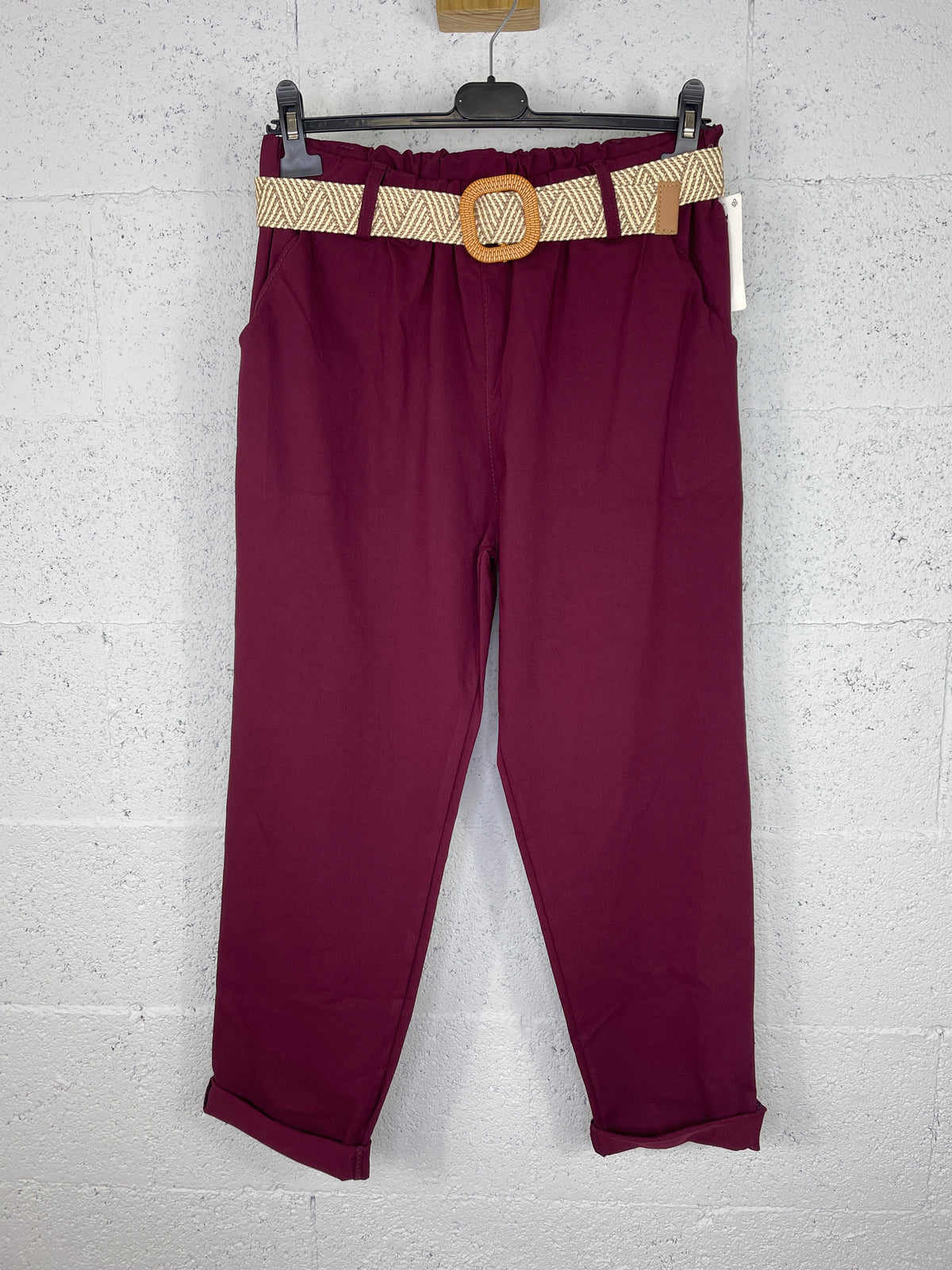 Pantalón Begur Burdeos