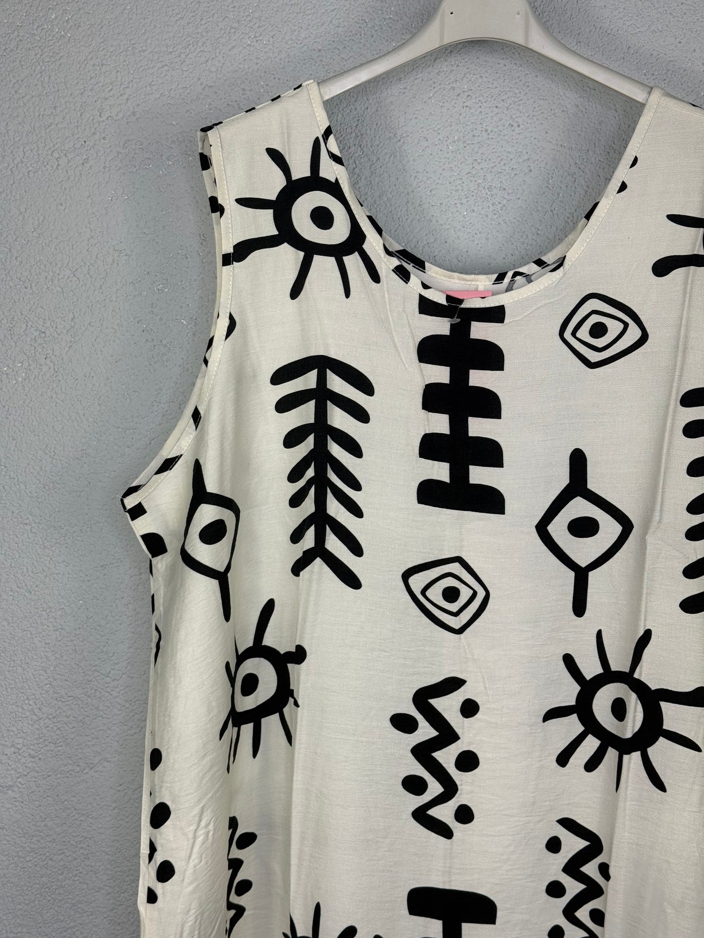 Vestido Andújar Blanco/negro