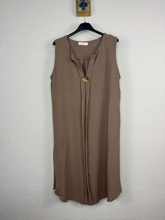 Vestido Saona Taupe