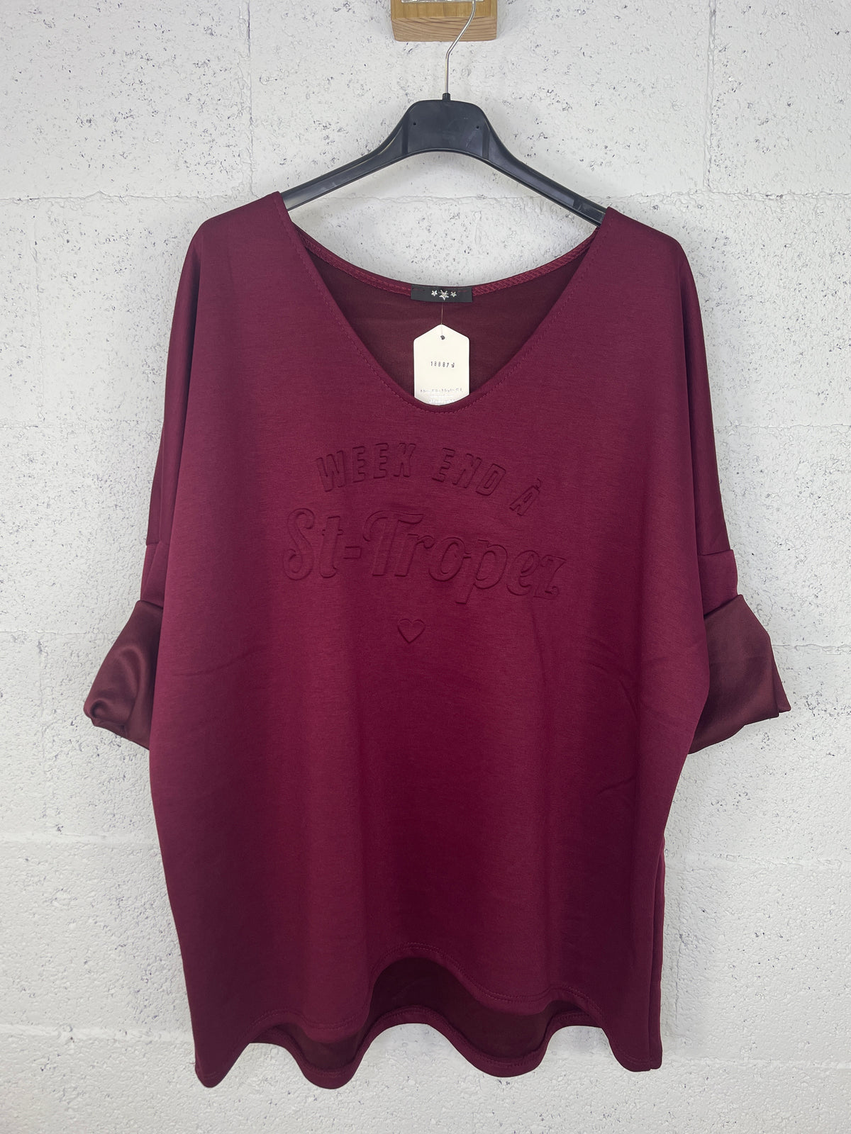 Sudadera Weekend Burdeos