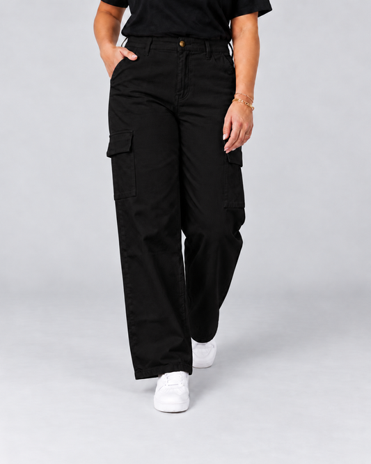 Pantalón cargo Negro