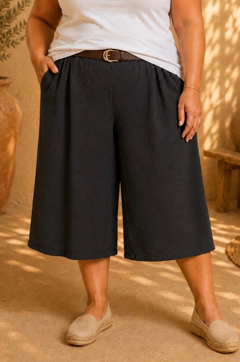 Pantalón corto Miramar Negro PLUS