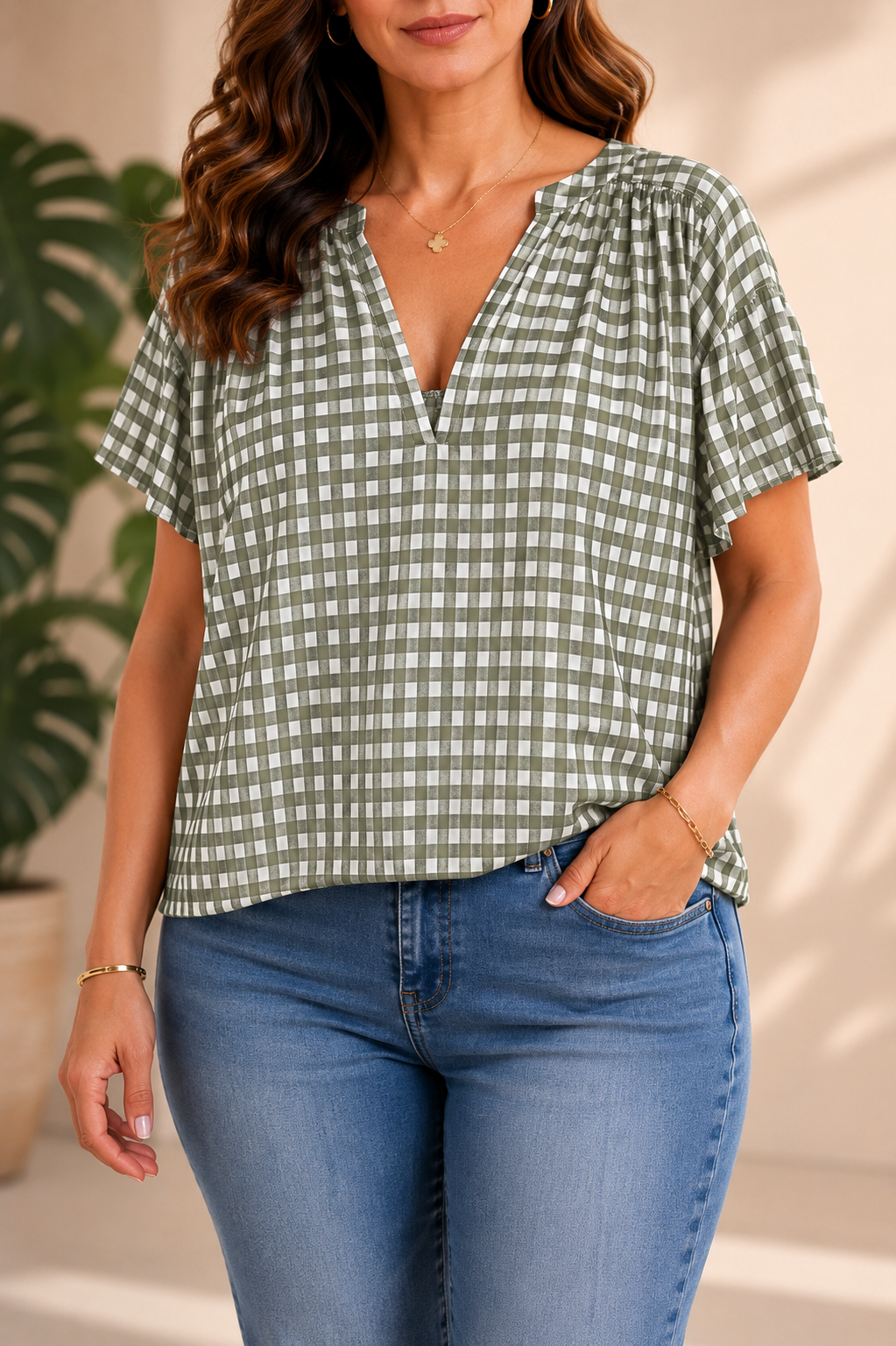 Blusa Bilbao Caqui