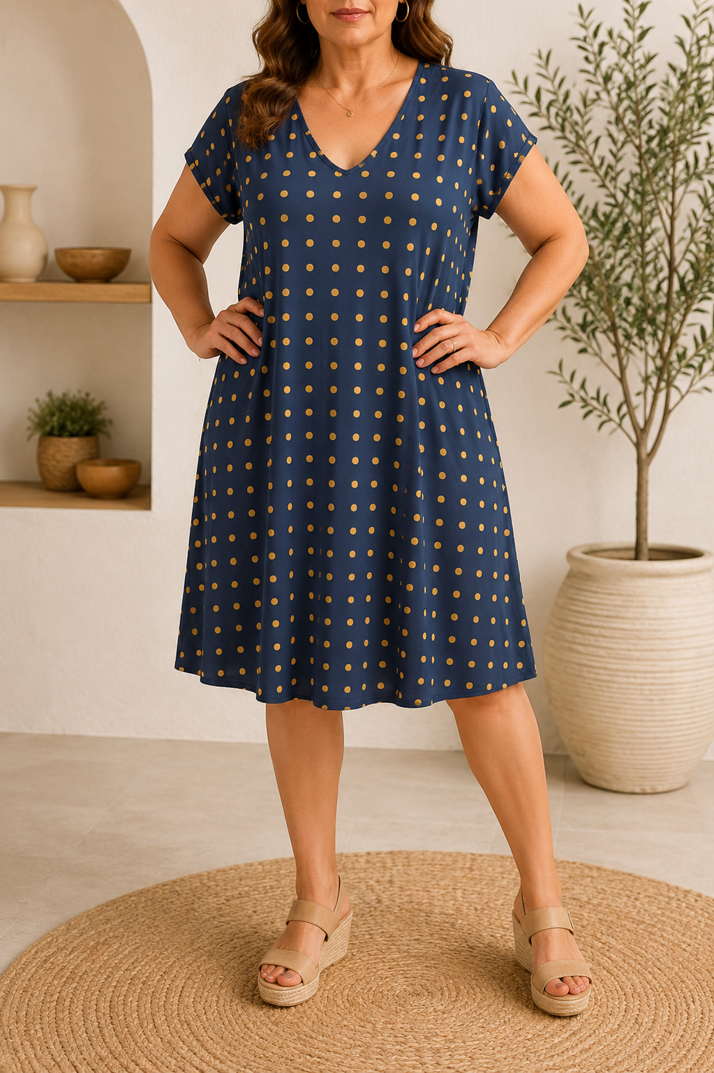 Vestido Ángela topos