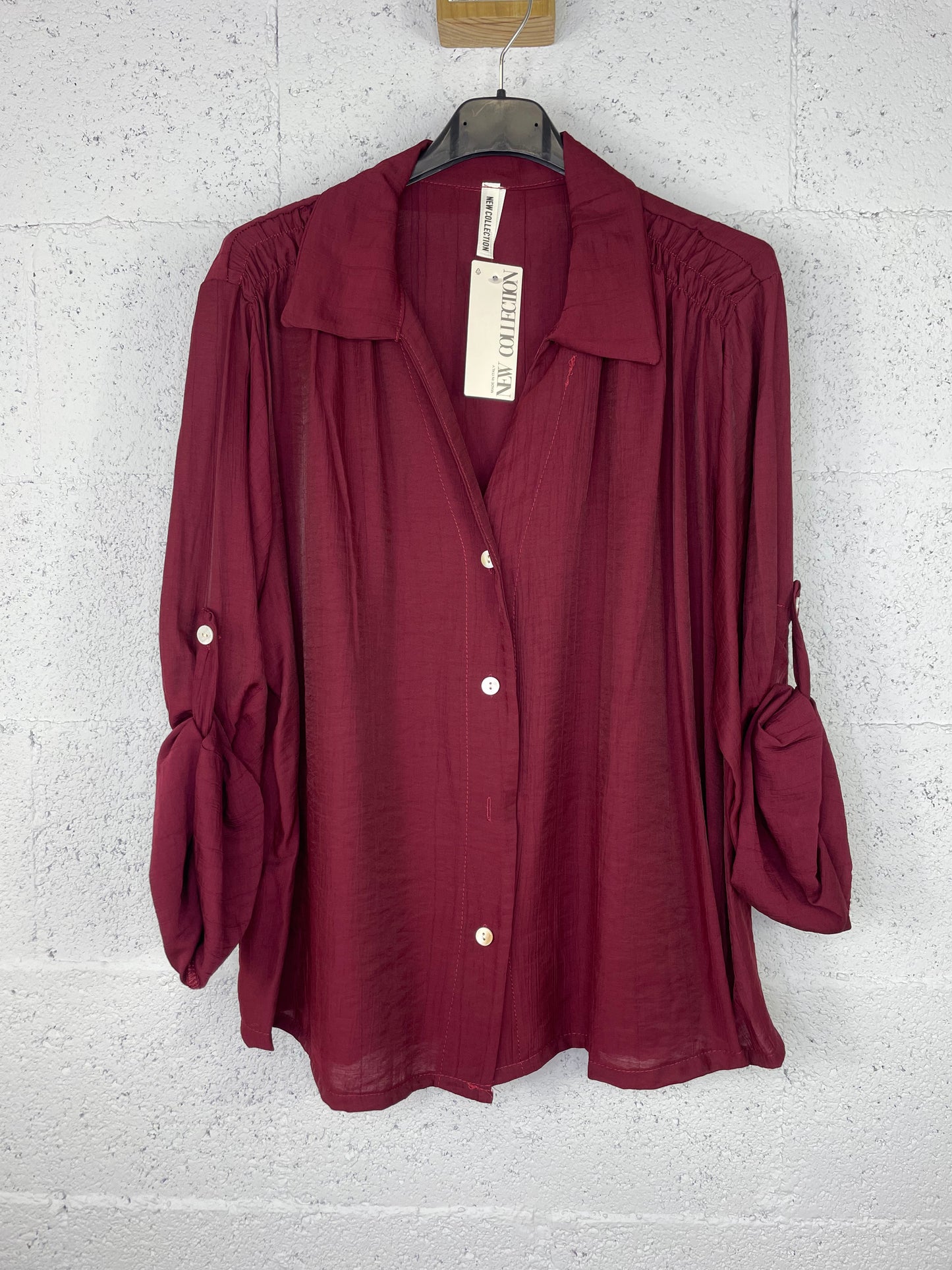 Camisa Vera Burdeos