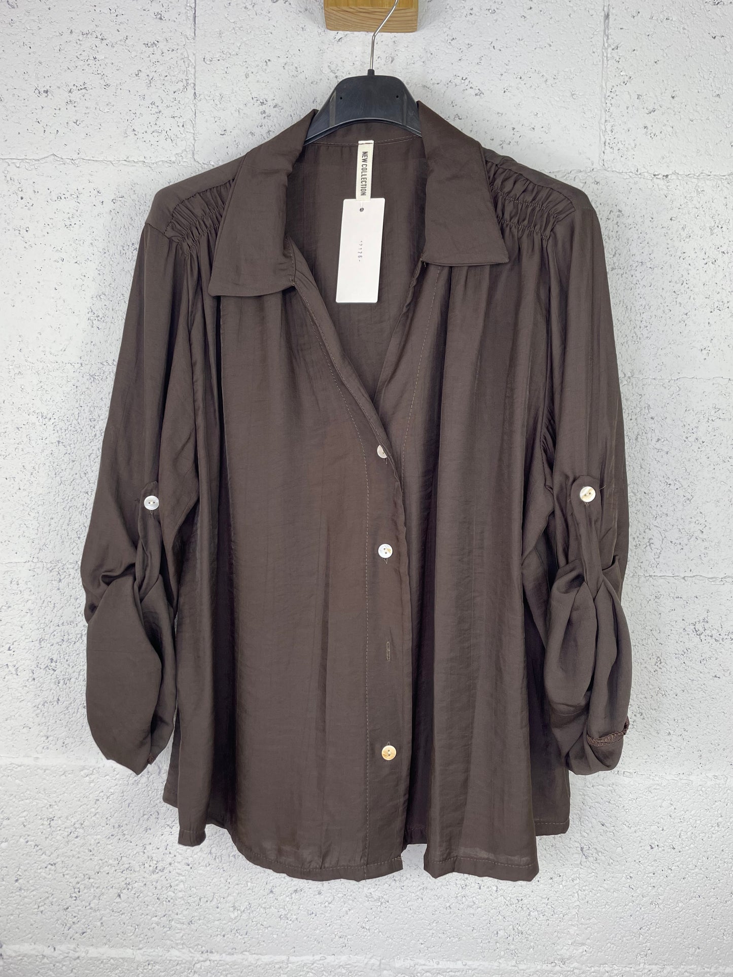 Camisa Vera Marrón Chocolate