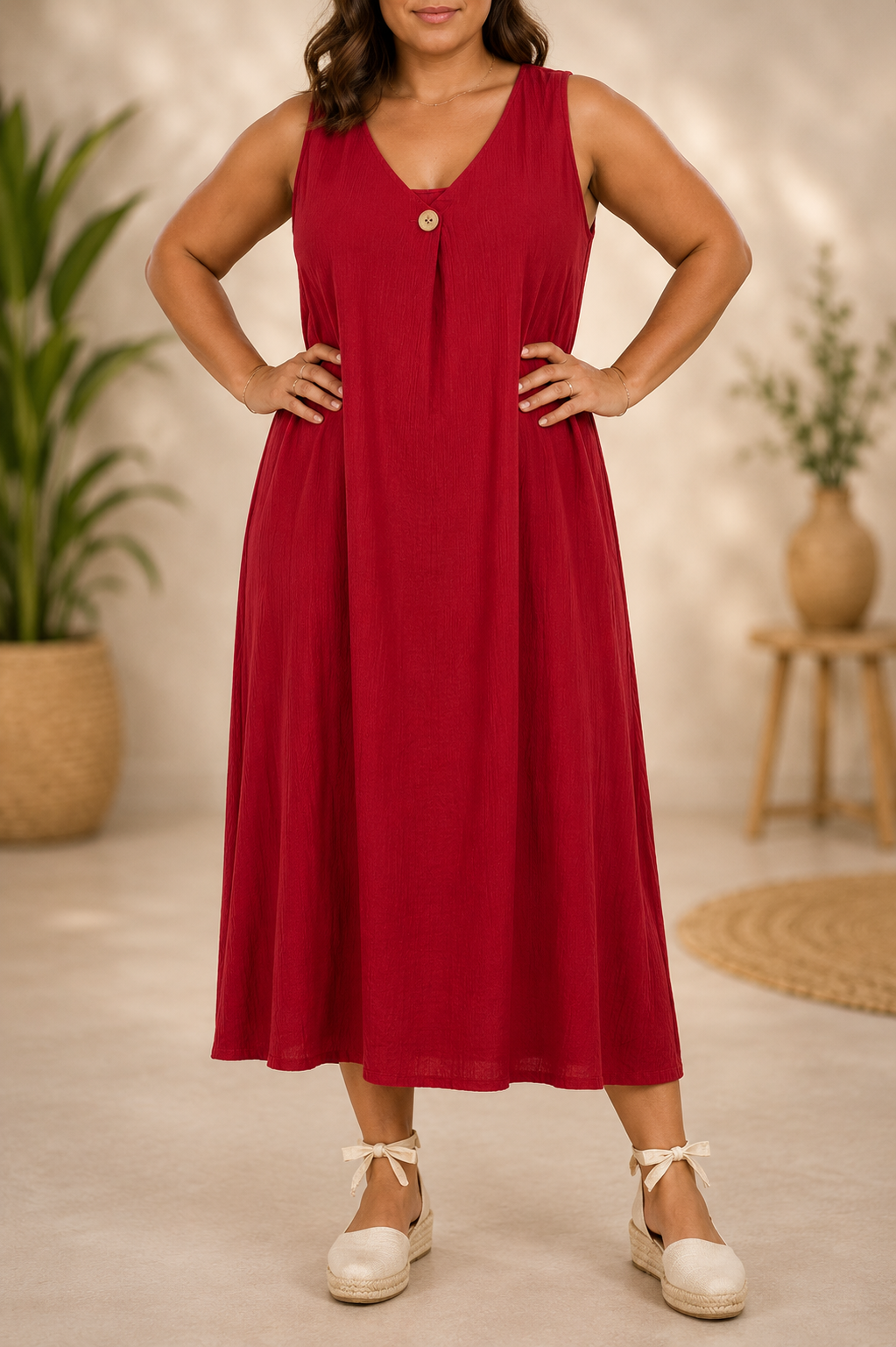 Vestido Austria Burdeos