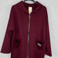 Sudadera Aire Burdeos
