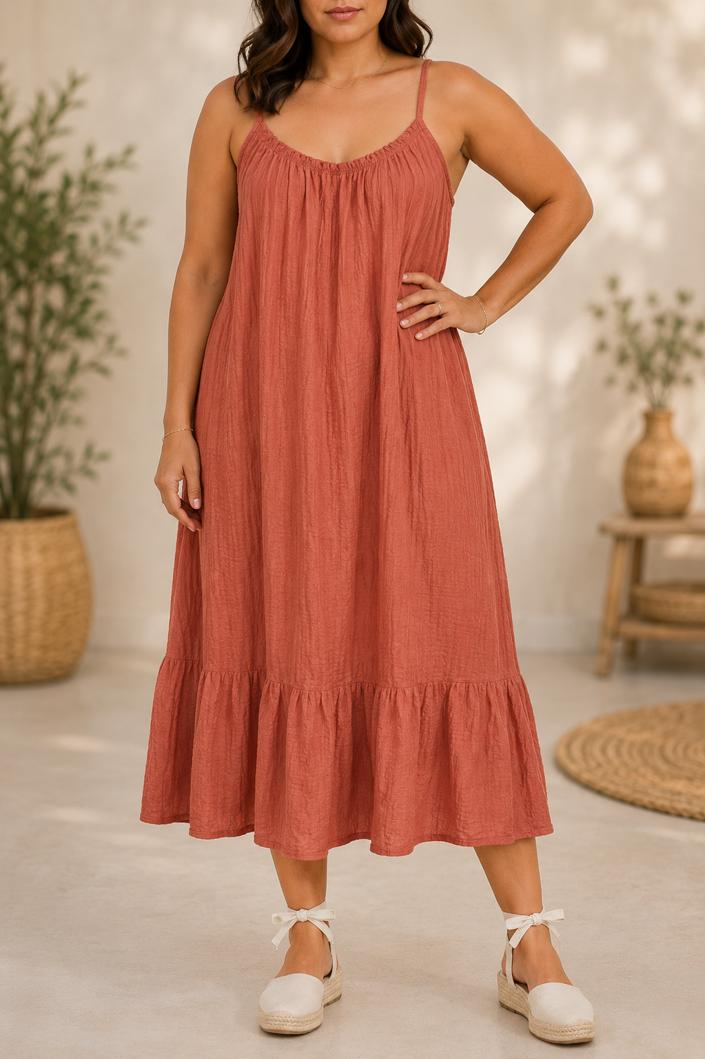 Vestido Felino Teja