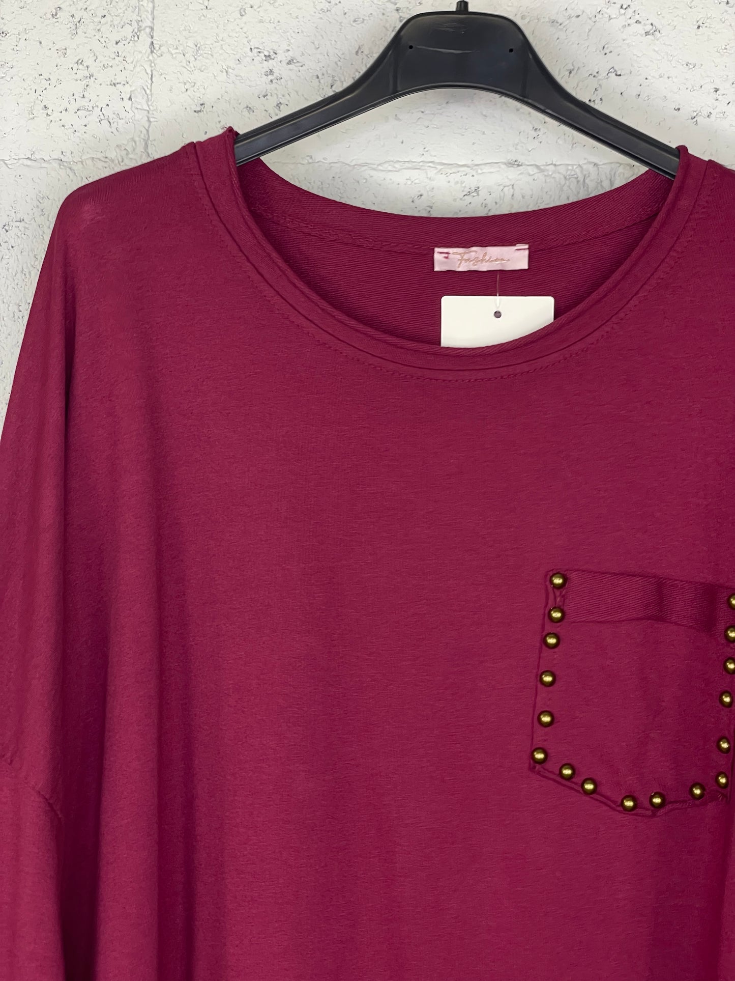 Camiseta Iría Burdeos PLUS