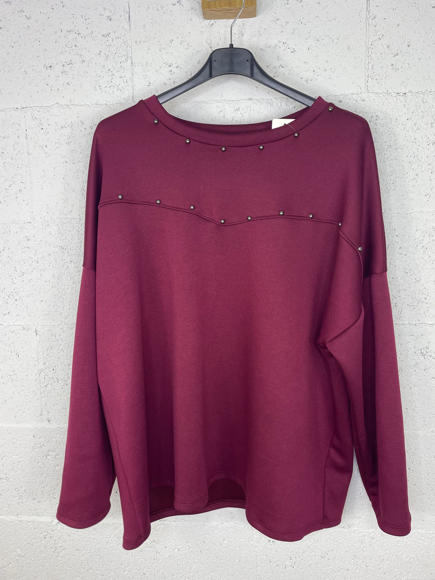 Sudadera Rioja Burdeos