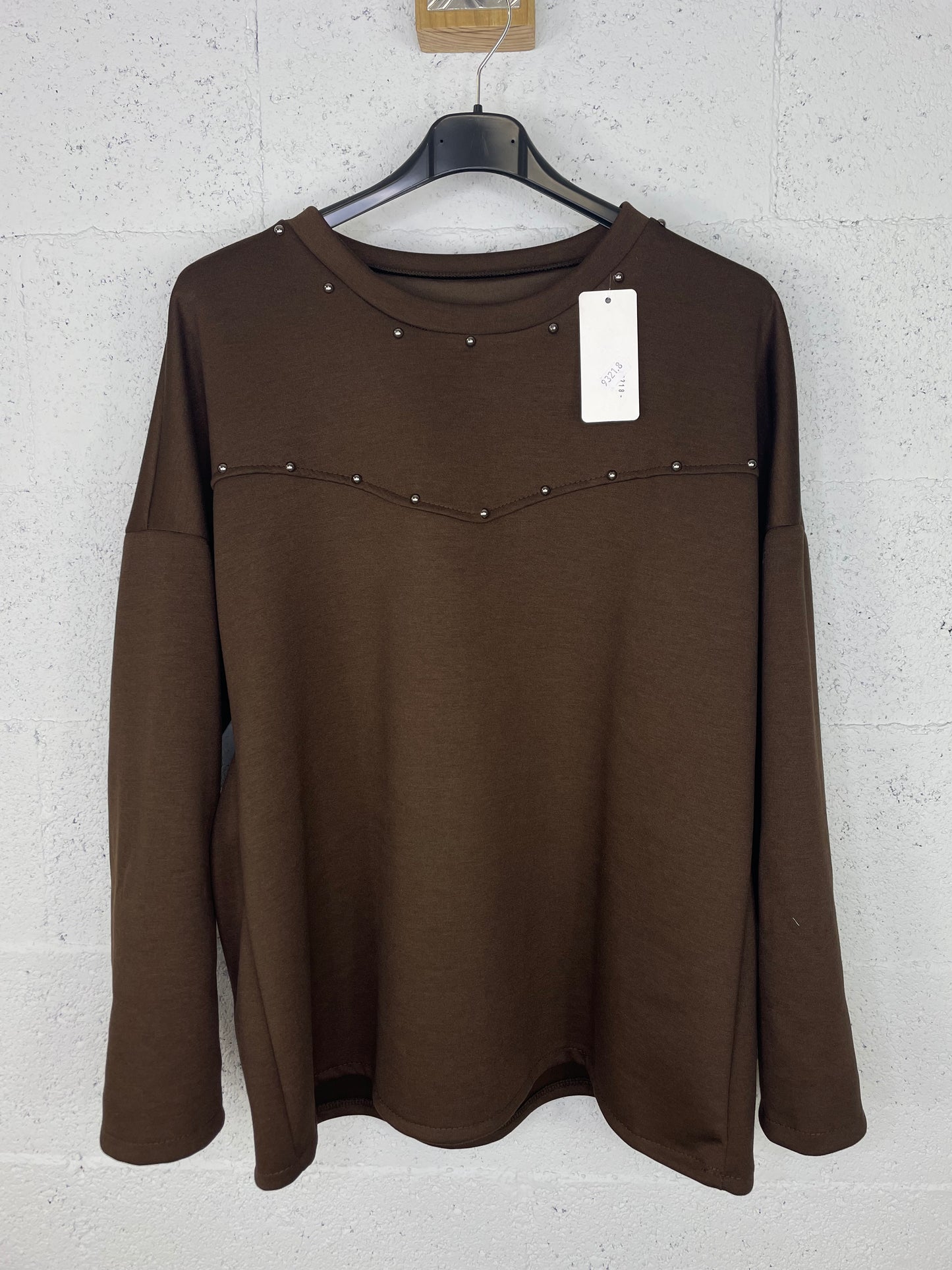 Sudadera Rioja marrón chocolate
