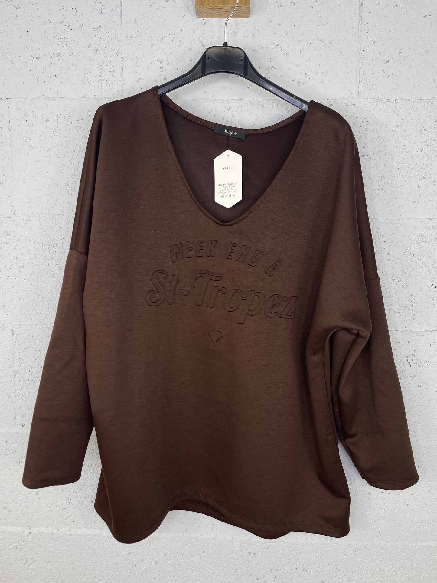 Sudadera Weekend  Marrón chocolate