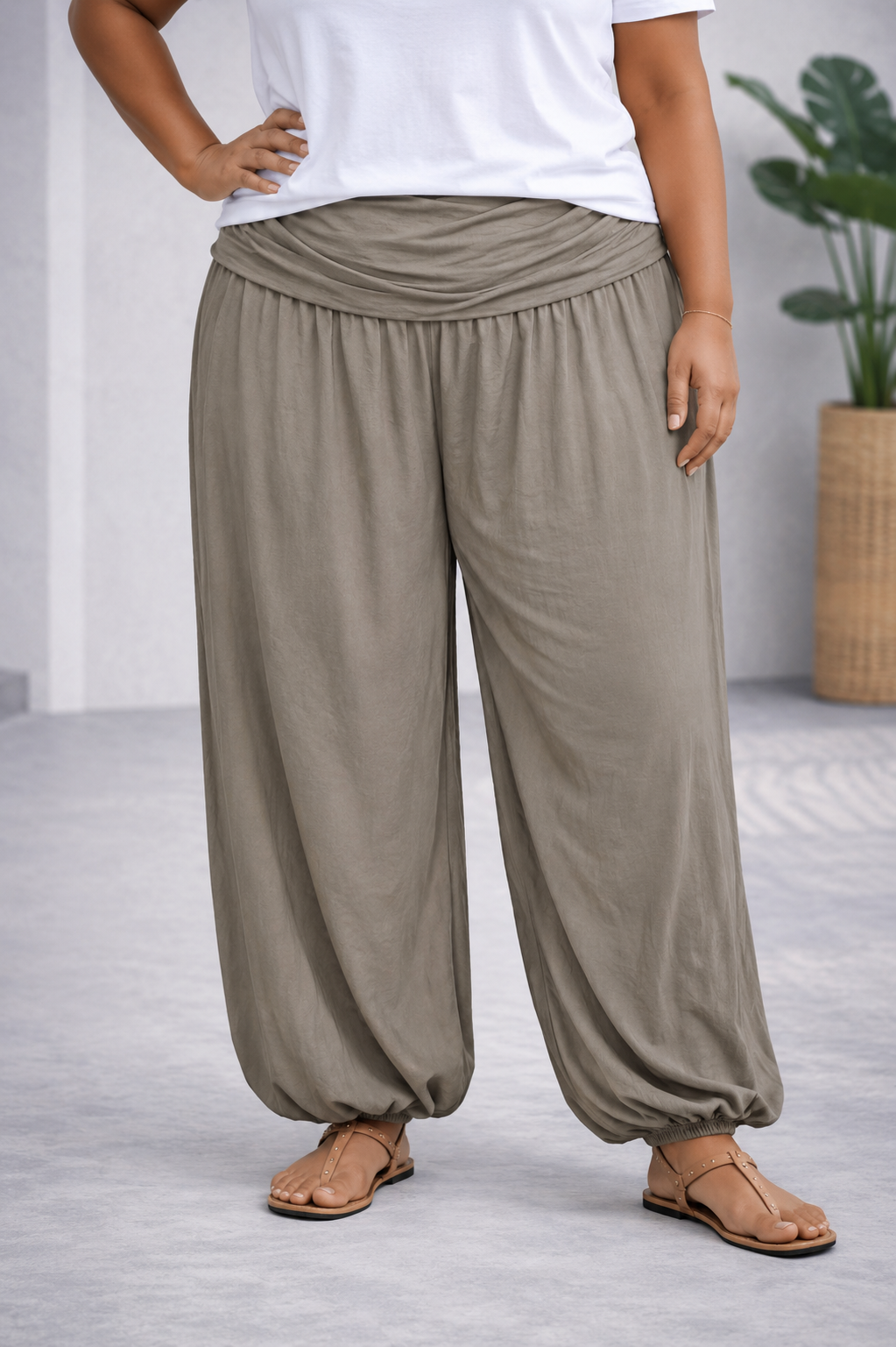 Pantalon Aladino Taupe