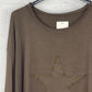 Camiseta Estrella marrón chocolate