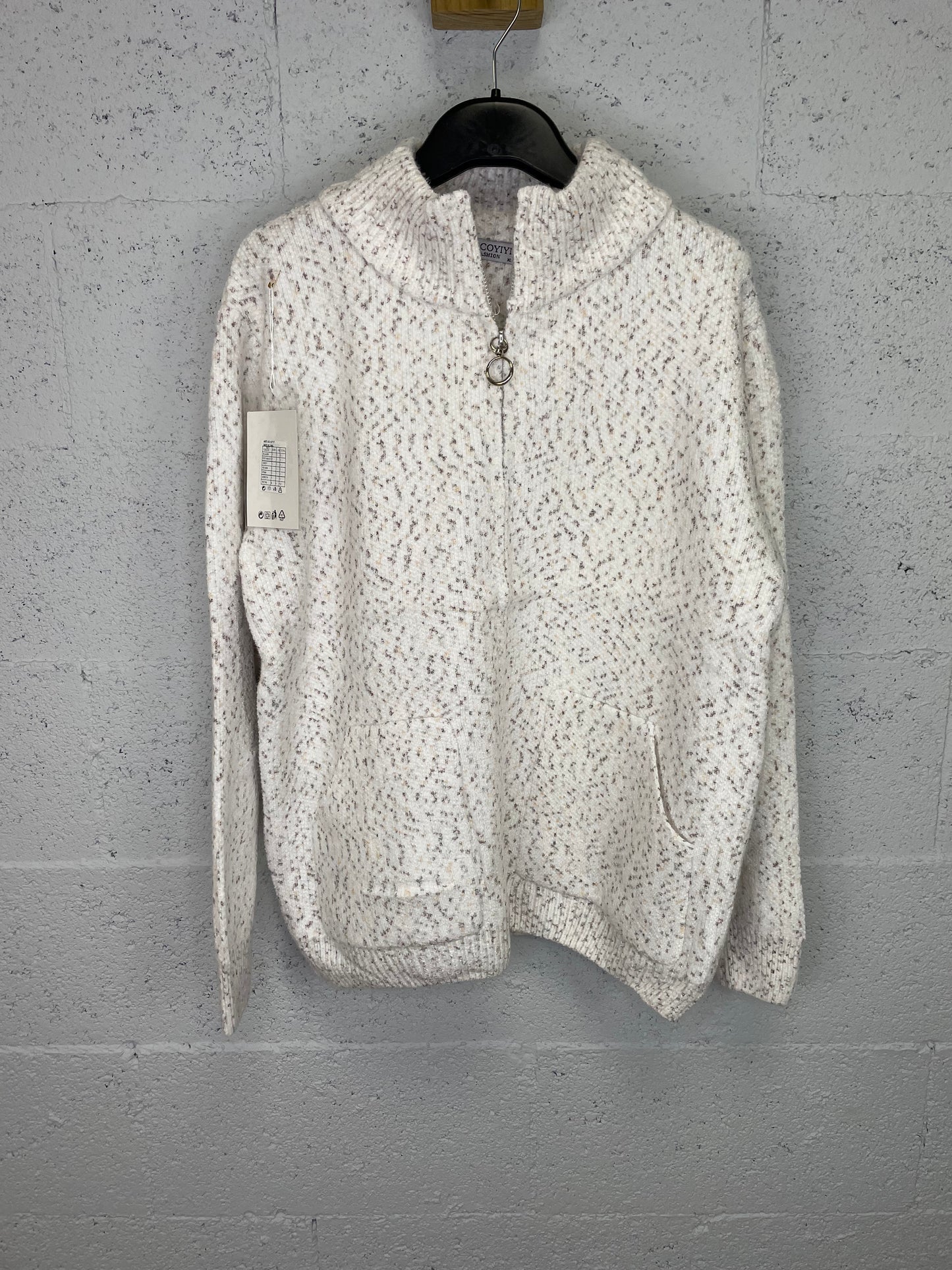 Chenilla Lirio Blanco/marron