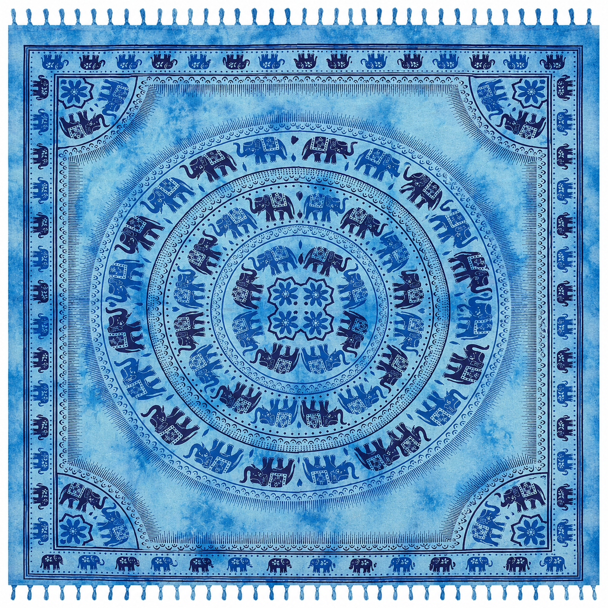 Pareo Elefantes azul 240 x 210