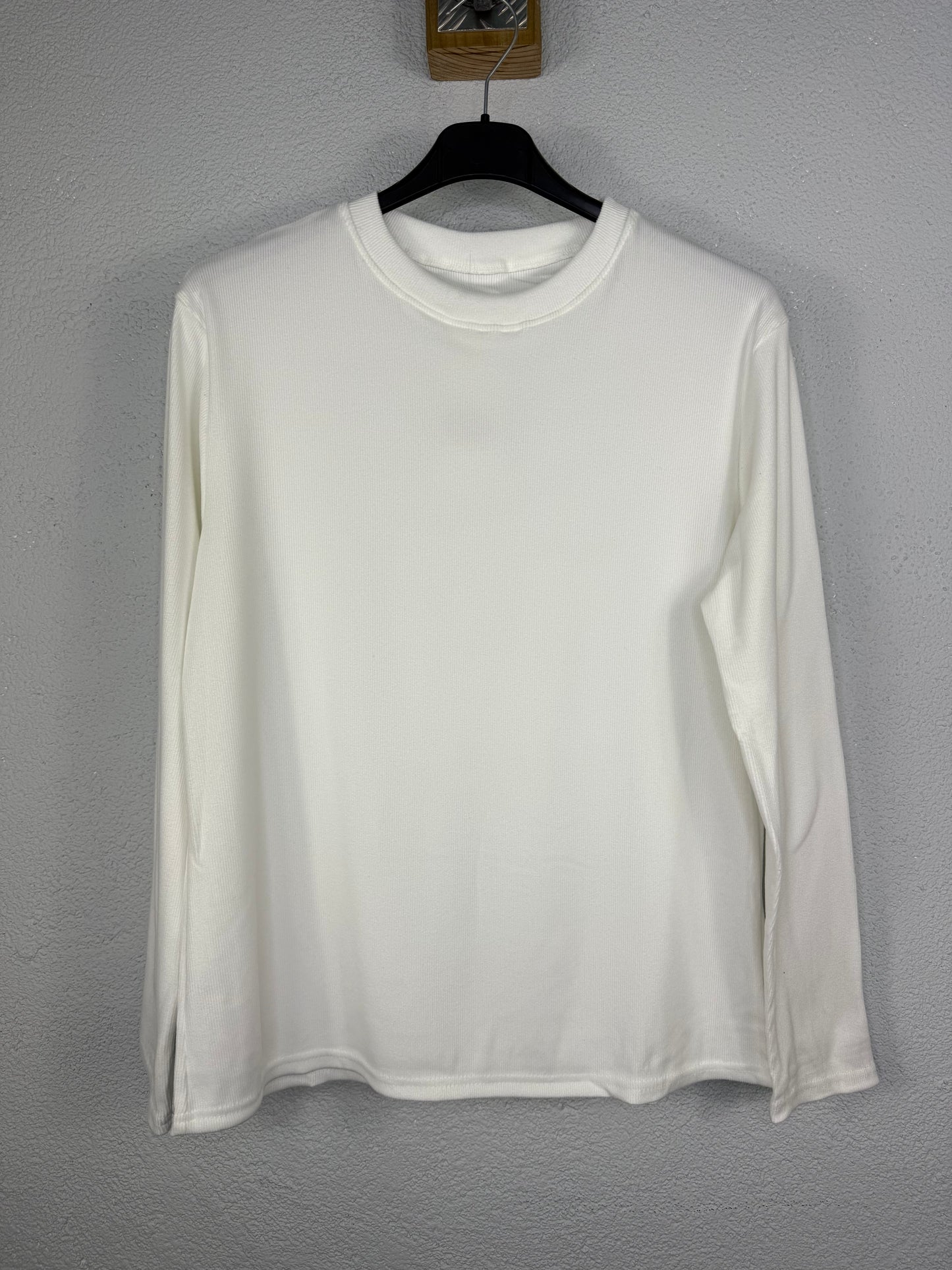 Camiseta canalé Blanca vera